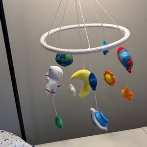 Space-Themed Hanging Mobile for Kids
